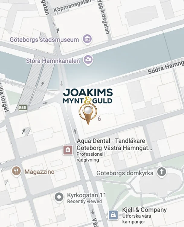 Karta över Antikhallarna, Göteborg