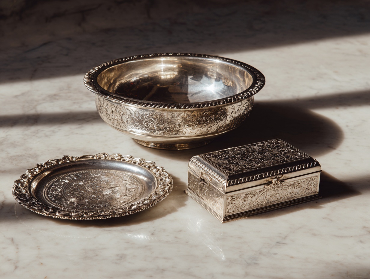 Silverföremål och silverföremål hos Joakims Mynt & Guld